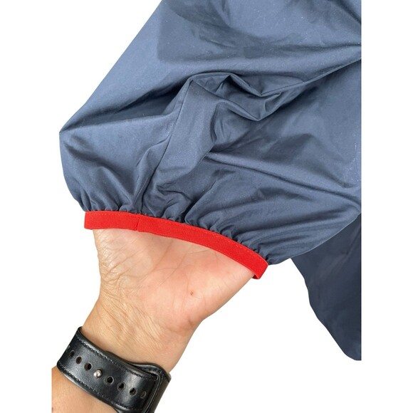 J. Jill Fit Jacket 4X Water Repellent Windbreaker Full Zip Blue Red Lightweight - Picture 6 of 12